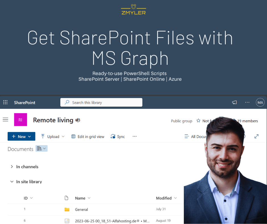 How to Get SharePoint Files with MSGraph with PowerShell 2 Get SharePoint files with MSGraph2