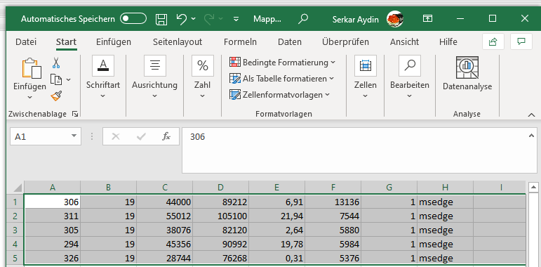 Exporting objects to Excel
